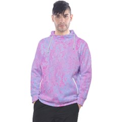  Texture Pink Light Blue Men s Pullover Hoodie