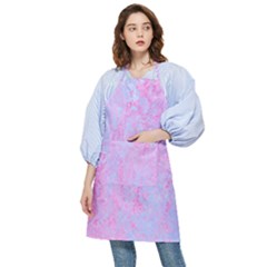  Texture Pink Light Blue Pocket Apron