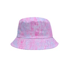  Texture Pink Light Blue Bucket Hat (kids) by artworkshop