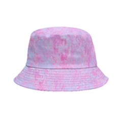  Texture Pink Light Blue Inside Out Bucket Hat