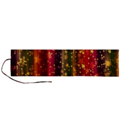 Background Stars Pattern Wallpaper Christmas Roll Up Canvas Pencil Holder (l) by artworkshop