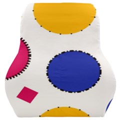 Circles Car Seat Back Cushion 