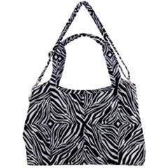 Design-background White Black Double Compartment Shoulder Bag by nateshop