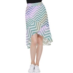 Zigzag-maves Frill Hi Low Chiffon Skirt by nateshop