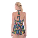 Presents-gift Boyleg Halter Swimsuit  View2