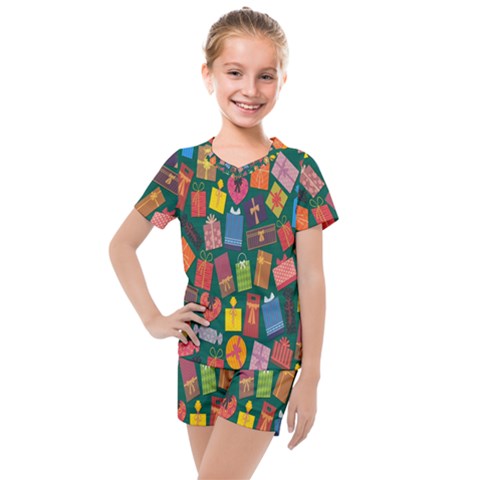 Presents-gift Kids  Mesh Tee And Shorts Set by nateshop