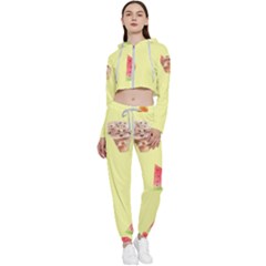 Ice-cream Cropped Zip Up Lounge Set by nateshop