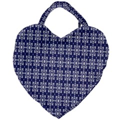 Floral-navi Giant Heart Shaped Tote by nateshop