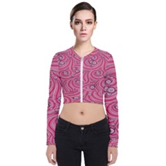 Pattern-dsign Long Sleeve Zip Up Bomber Jacket by nateshop