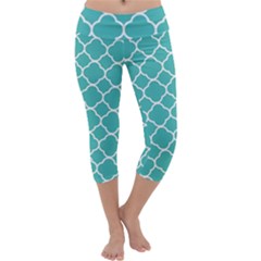 Quatrefoil Capri Yoga Leggings by nateshop