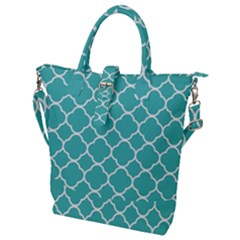 Quatrefoil Buckle Top Tote Bag by nateshop