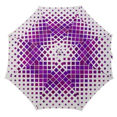 Pattern-box Purple White Straight Umbrellas by nateshop