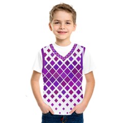 Pattern-box Purple White Kids  Basketball Tank Top by nateshop