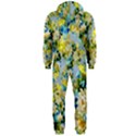 Background-flower White Hooded Jumpsuit (Men) View2