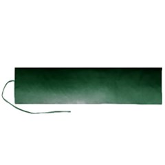 Watercolor-green White Roll Up Canvas Pencil Holder (l) by nateshop