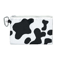 Cow Pattern Canvas Cosmetic Bag (medium)