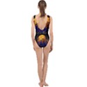 Skyline frankfurt abstract moon Center Cut Out Swimsuit View2