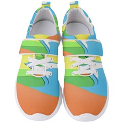 Waves-beach-sun-sea-water-sky Men s Velcro Strap Shoes by Jancukart