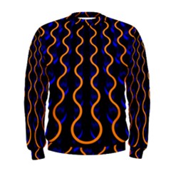 Pattern Abstract Wwallpaper Waves Men s Sweatshirt