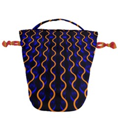 Pattern Abstract Wwallpaper Waves Drawstring Bucket Bag