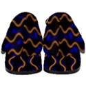 Pattern Abstract Wallpaper Waves Women s Chunky Heel Loafers View4