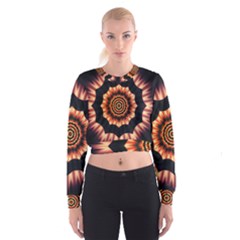 Digital Art Art Artwork Abstract Cropped Sweatshirt by Jancukart