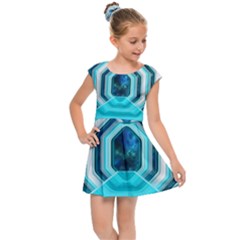 Space Ship Sci Fi Fantasy Science Kids  Cap Sleeve Dress