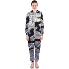 Black Love Browning Deer Camo Hooded Jumpsuit (Ladies)