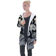 Black Love Browning Deer Camo Longline Hooded Cardigan by Jancukart