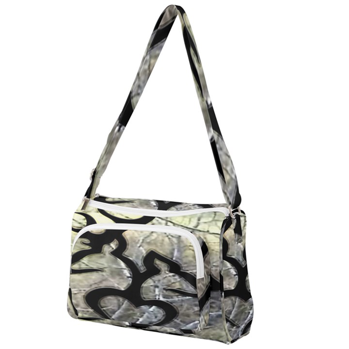 Black Love Browning Deer Camo Front Pocket Crossbody Bag