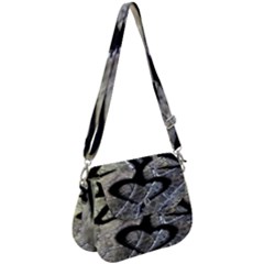 Black Love Browning Deer Camo Saddle Handbag