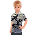 Black Love Browning Deer Camo Kids  Polo Tee View1