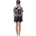 Black Love Browning Deer Camo Kids  Butterfly Cutout Tee View2