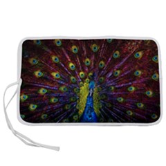 Beautiful Peacock Feather Pen Storage Case (s) by Jancukart