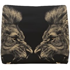 Animalsangry Male Lions Conflict Seat Cushion