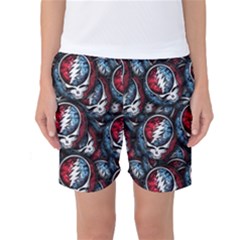 Grateful Dead Pattern Women s Basketball Shorts