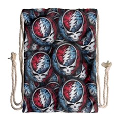 Grateful Dead Pattern Drawstring Bag (Large)