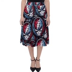 Grateful Dead Pattern Classic Midi Skirt