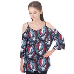 Grateful Dead Pattern Flutter Tees