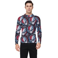 Grateful Dead Pattern Men s Long Sleeve Rash Guard