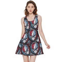 Grateful Dead Pattern Inside Out Reversible Sleeveless Dress