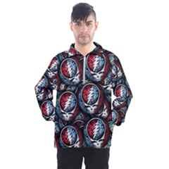 Grateful Dead Pattern Men s Half Zip Pullover