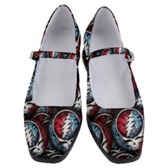 Grateful Dead Pattern Women s Mary Jane Shoes