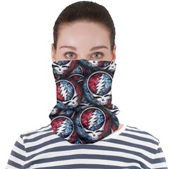 Grateful Dead Pattern Face Seamless Bandana (Adult)