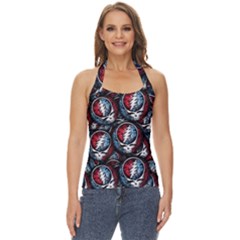 Grateful Dead Pattern Basic Halter Top