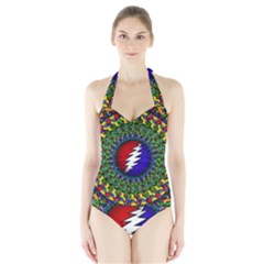 Grateful Dead Halter Swimsuit by Jancukart