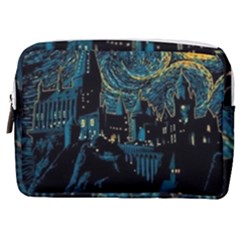 Cartoon Starry Night Vincent Van Gofh Make Up Pouch (medium)