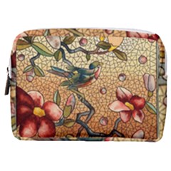 Flower Cubism Mosaic Vintage Make Up Pouch (medium)