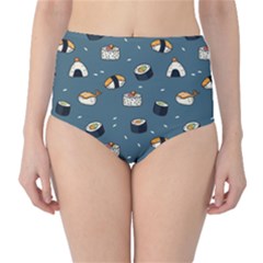 Sushi Pattern Classic High-waist Bikini Bottoms by Jancukart