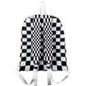 Illusion Checkerboard Black And White Pattern Giant Full Print Backpack View2